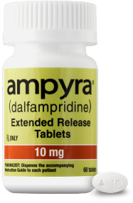 Bottle of AMPYRA® (dalfampridine) 10mg